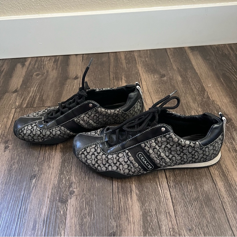 Coach Black and Gray Women's Sneakers - Picture 2 of 10